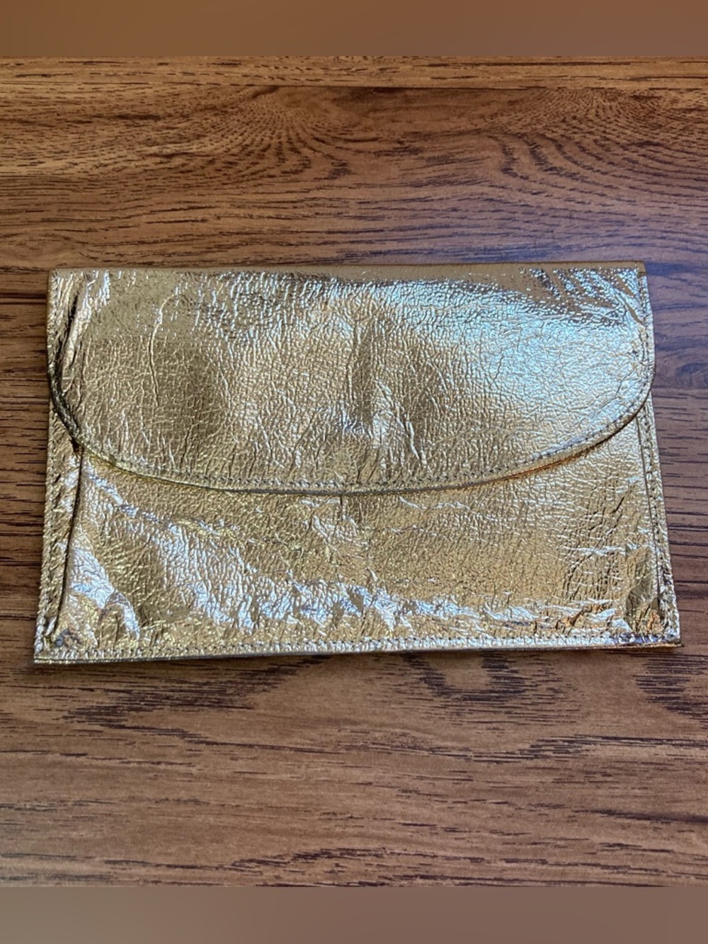Vintage Baronet Goldtone “Foil” Fold Wallet